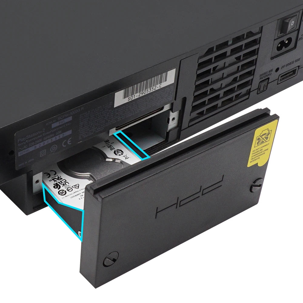 RetroScaler New Upgrade 2.5 Inches Hard Drive HDD SSD Bracket With Screws For PlayStation 2 PS2 Fat Game Console - GreatEagleInc