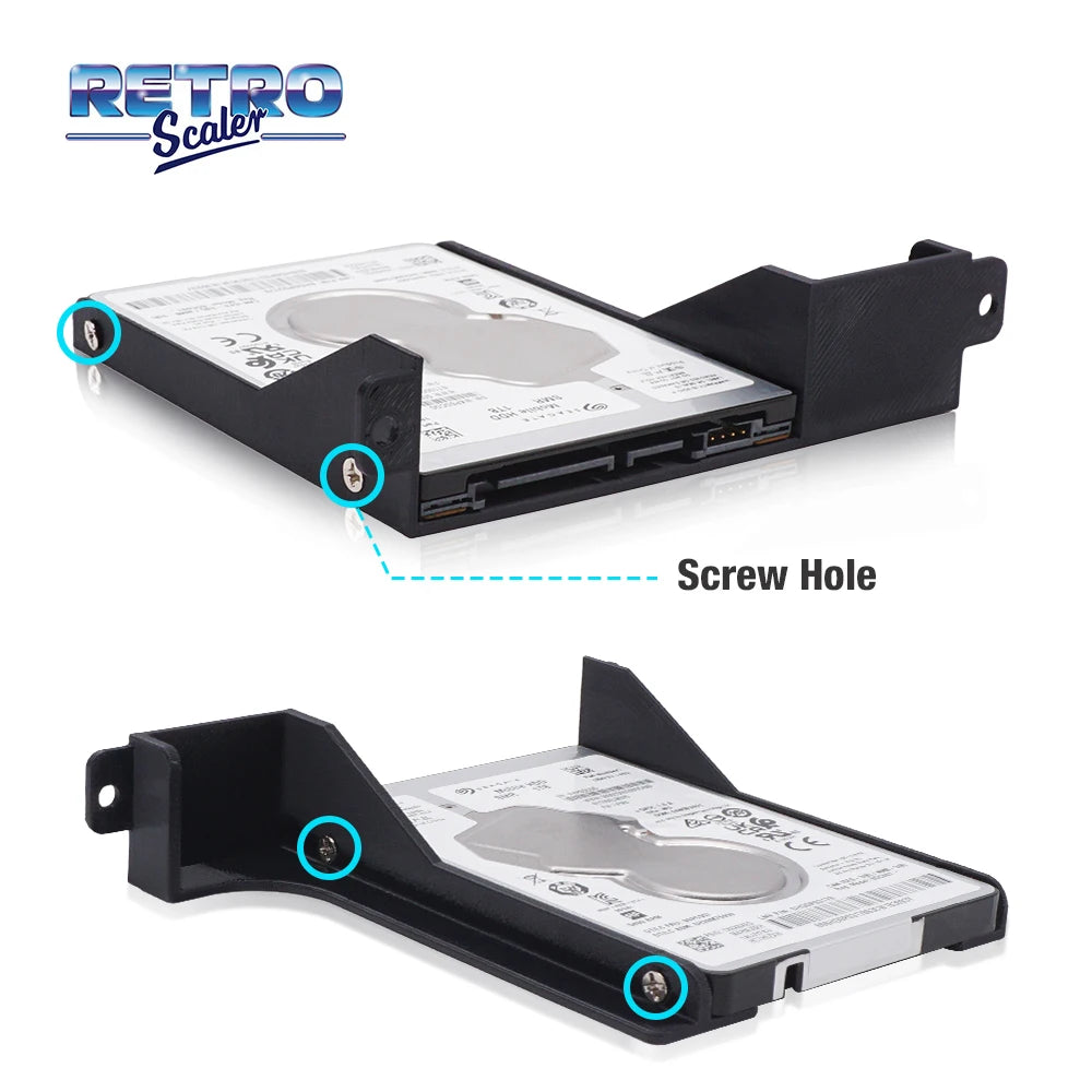RetroScaler New Upgrade 2.5 Inches Hard Drive HDD SSD Bracket With Screws For PlayStation 2 PS2 Fat Game Console - GreatEagleInc