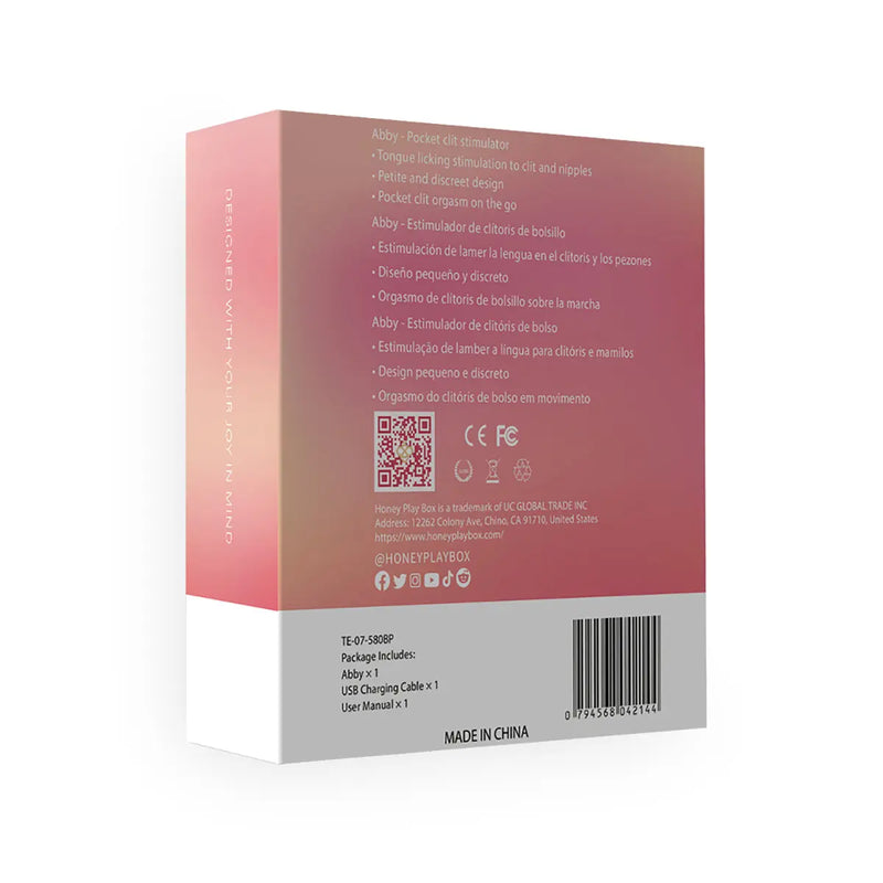 Abby Mini Clit Licking Vibrator - Purple Honey Play Box
