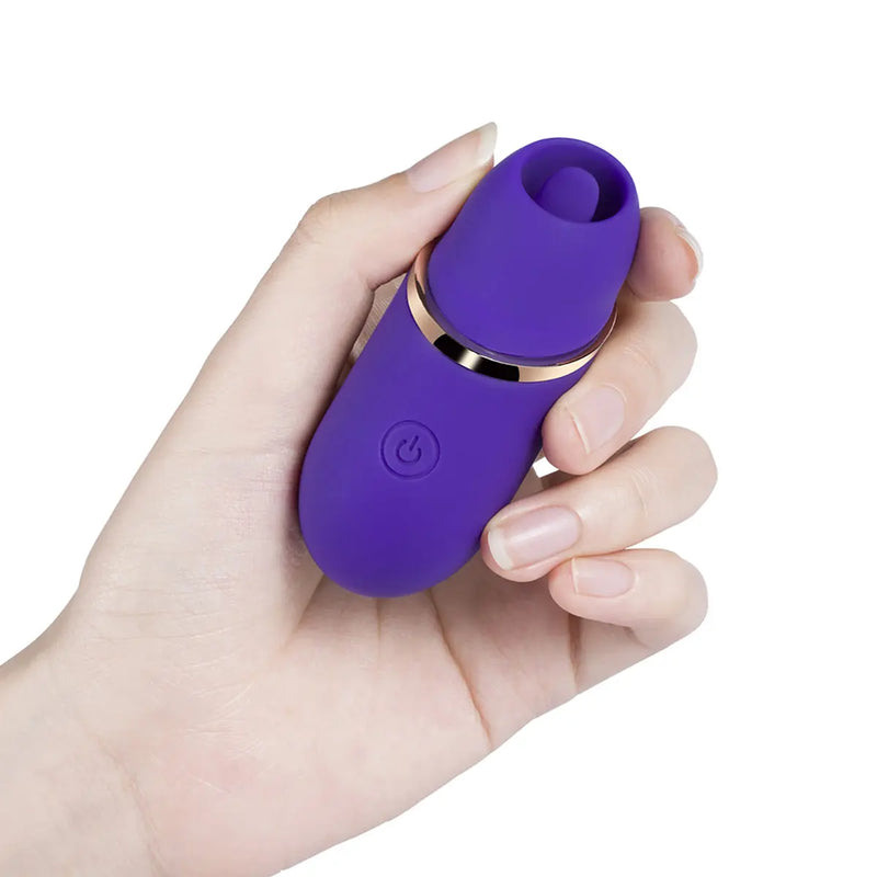 Abby Mini Clit Licking Vibrator - Purple Honey Play Box