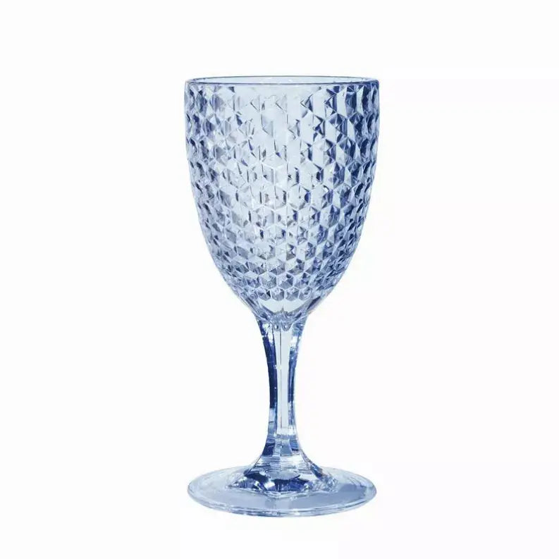 Acrylic Diamond Cut Wine Glass LeadingWare Group, Inc.