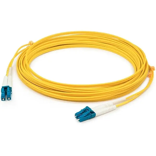 AddOn 2m LC (Male) to LC (Male) Yellow OS1 Duplex Fiber TAA Compliant OFNR (Riser-Rated) Patch Cable AddOn