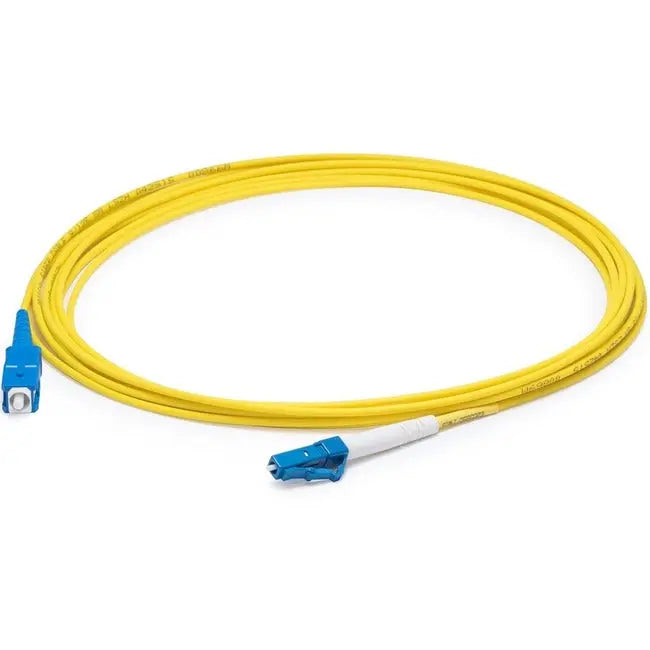 AddOn 4m LC (Male) to SC (Male) Yellow OS1 Simplex Fiber OFNR (Riser-Rated) Patch Cable AddOn