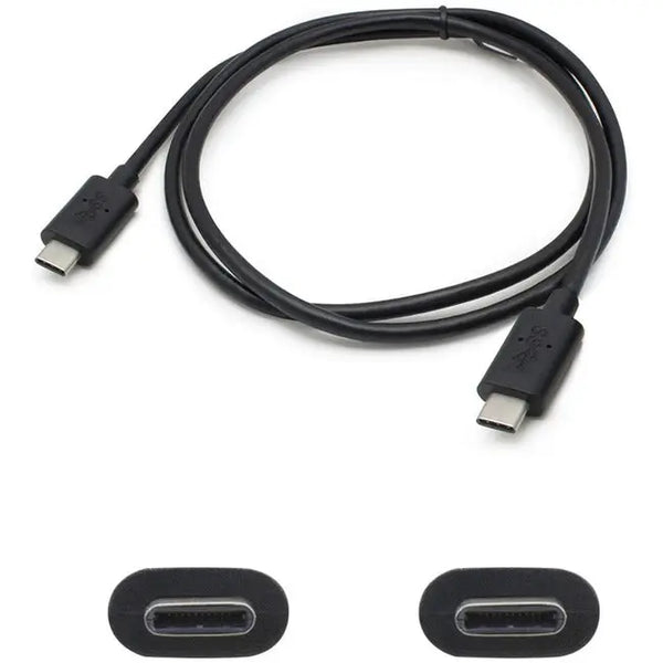 AddOn 5-Pack of 1m USB 3.1 (C) Male to Male Black Cables AddOn