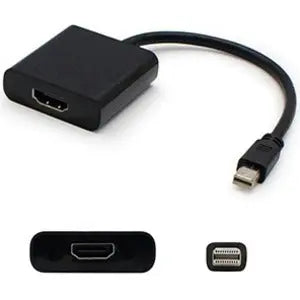 AddOn 8in Mini-DisplayPort Male to HDMI Female Black Active Adapter Cable AddOn