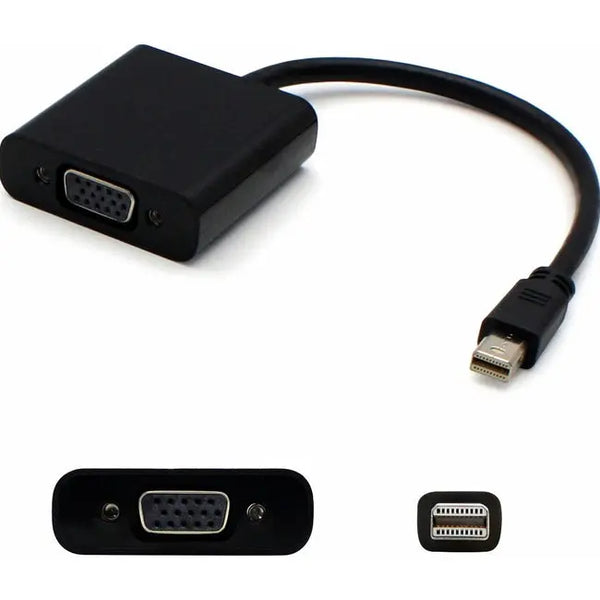 AddOn 8in Mini-DisplayPort Male to VGA Female Black Adapter Cable with Support for Intel Thunderbolt? AddOn