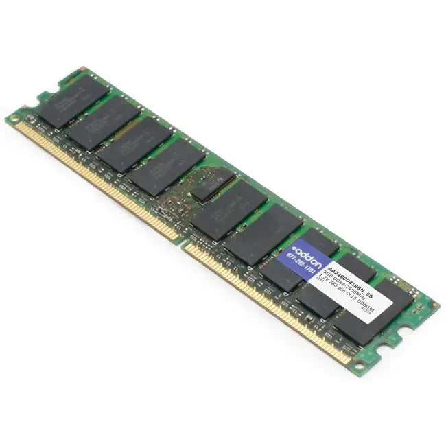 AddOn AA2400D4SR8N/8G x1 JEDEC Standard 8GB DDR4-2400MHz Unbuffered Single Rank x8 1.2V 288-pin CL15 UDIMM AddOn
