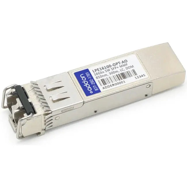 AddOn Emulex LPe16100-OPT Compatible TAA Compliant 16Gbs Fibre Channel SW SFP+ Transceiver (MMF, 850nm, 300m, LC) AddOn