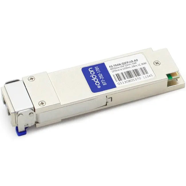 AddOn Fortinet FG-TRAN-QSFP+LR Compatible TAA Compliant 40GBase-LR4 QSFP+ Transceiver (SMF, 1270nm to 1330nm, 10km, LC, DOM) AddOn