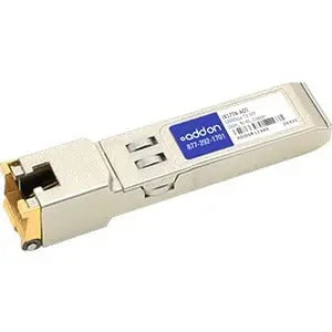 AddOn HP J8177B Compatible TAA Compliant 10/100/1000Base-TX SFP Transceiver (Copper, 100m, RJ-45) AddOn