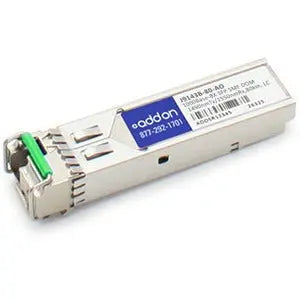 AddOn HP J9143B Compatible TAA Compliant 1000Base-BX SFP Transceiver (SMF, 1490nmTx/1550nmRx, 80km, LC, DOM) AddOn
