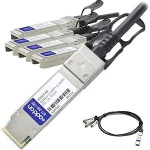 AddOn HP JG331A Compatible TAA Compliant 40GBase-CU QSFP+ to 4xSFP+ Direct Attach Cable (Passive Twinax, 5m) AddOn