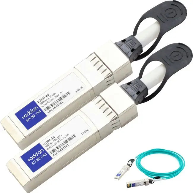 AddOn HP JL290A Compatible TAA Compliant 10GBase-AOC SFP+ to SFP+ Active Optical Cable (850nm, MMF, 7m) AddOn