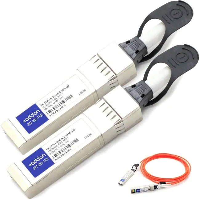 AddOn Juniper Networks Compatible TAA Compliant 10GBase-AOC SFP+ to SFP+ Active Optical Cable (850nm, MMF, 3m) AddOn