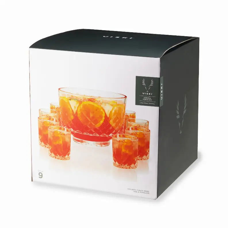 Admiral Punch Bowl with Tumblers by Viski True Brands