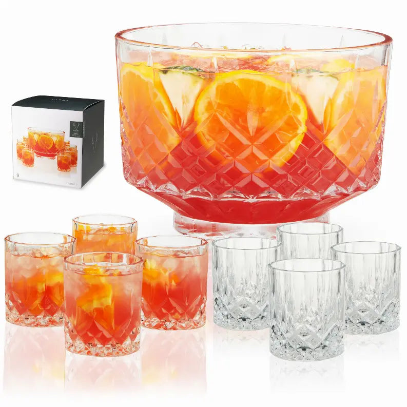 Admiral Punch Bowl with Tumblers by Viski True Brands