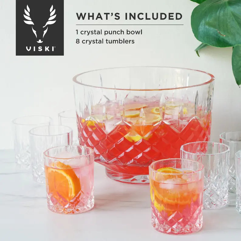 Admiral Punch Bowl with Tumblers by Viski True Brands