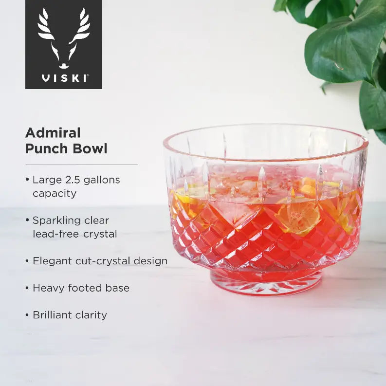 Admiral Punch Bowl with Tumblers by Viski True Brands