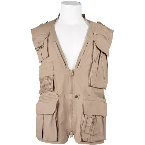Advanced Concealed Carry Travel Vest Khaki - Xl Fox Outdoor