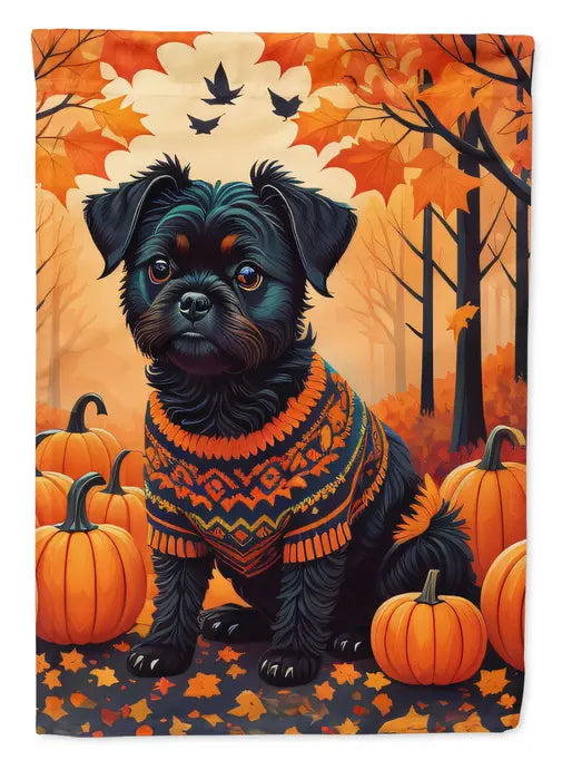 Affenpinscher Fall Garden Flag Caroline's Treasures