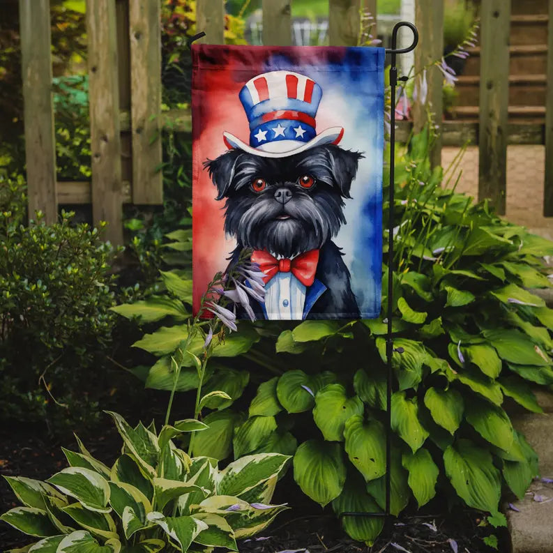 Affenpinscher Patriotic American Garden Flag Caroline's Treasures