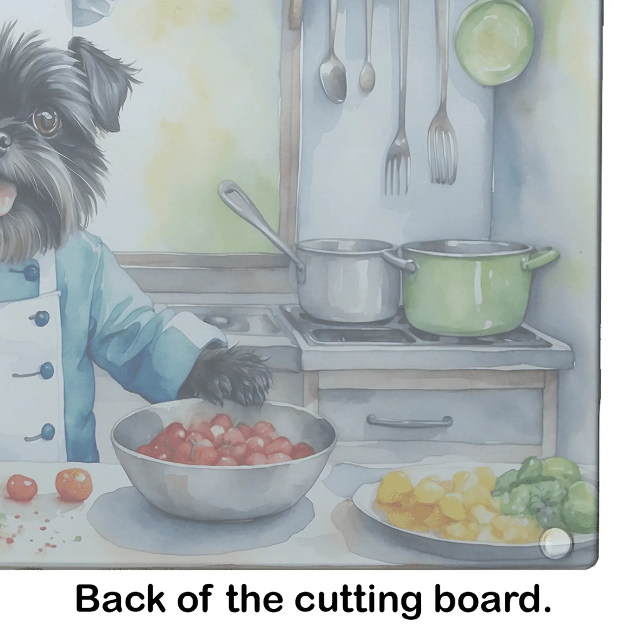Affenpinscher The Chef Glass Cutting Board Caroline's Treasures