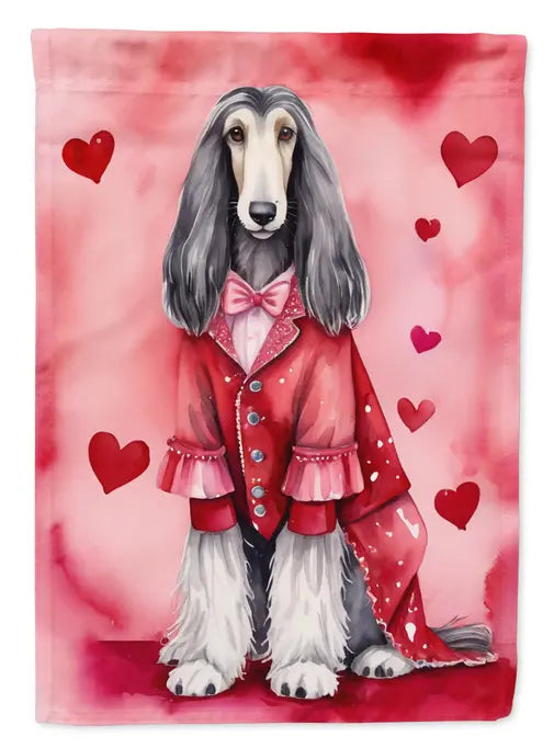 Afghan Hound My Valentine Garden Flag Caroline's Treasures
