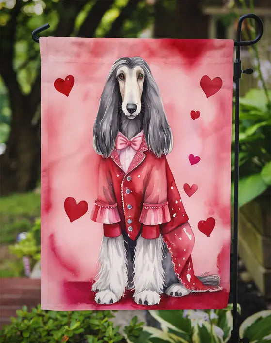 Afghan Hound My Valentine Garden Flag Caroline's Treasures