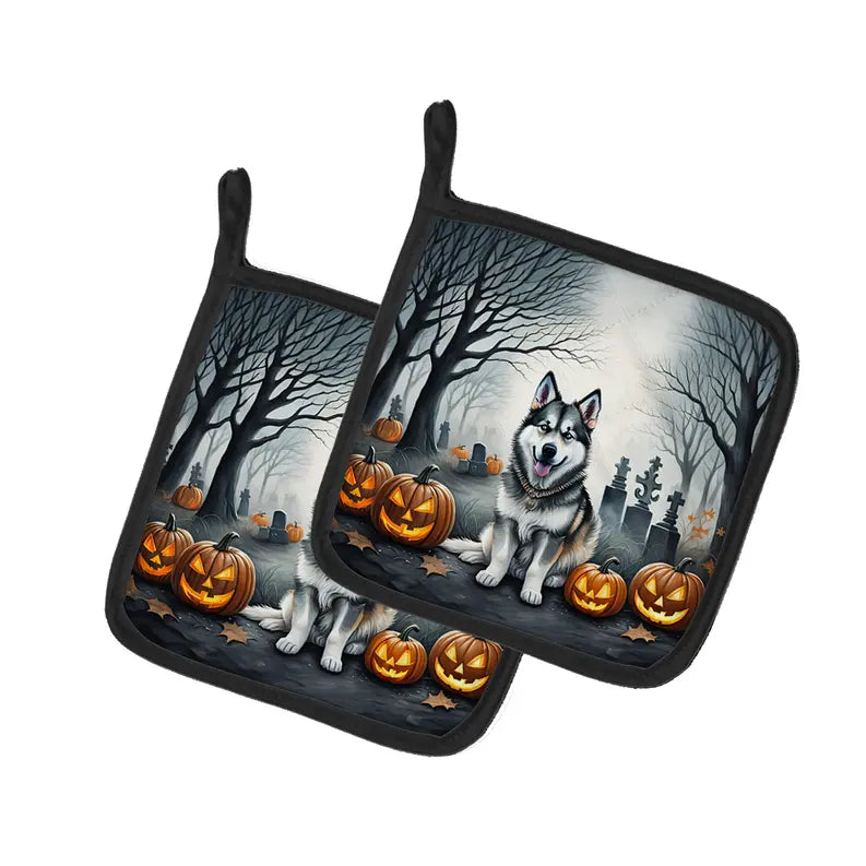 Afghan Hound Spooky Halloween Foam Coasters Caroline's Treasures