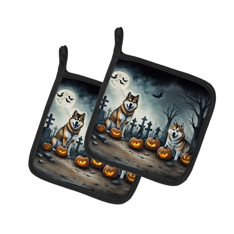 Afghan Hound Spooky Halloween Foam Coasters Caroline's Treasures