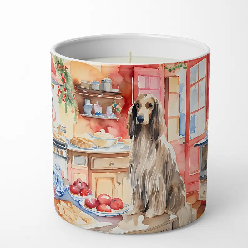 Airedale Terrier Christmas Cookies Decorative Soy Candle Caroline's Treasures