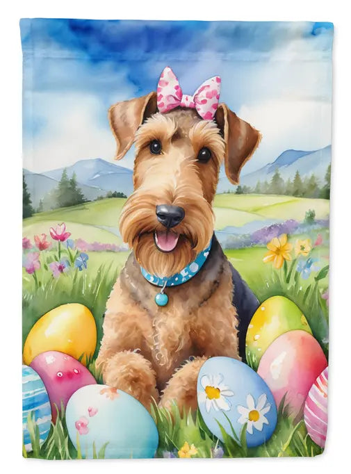 Airedale Terrier Easter Egg Hunt Garden Flag Caroline's Treasures