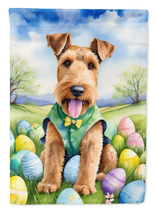 Airedale Terrier Easter Egg Hunt Garden Flag Caroline's Treasures