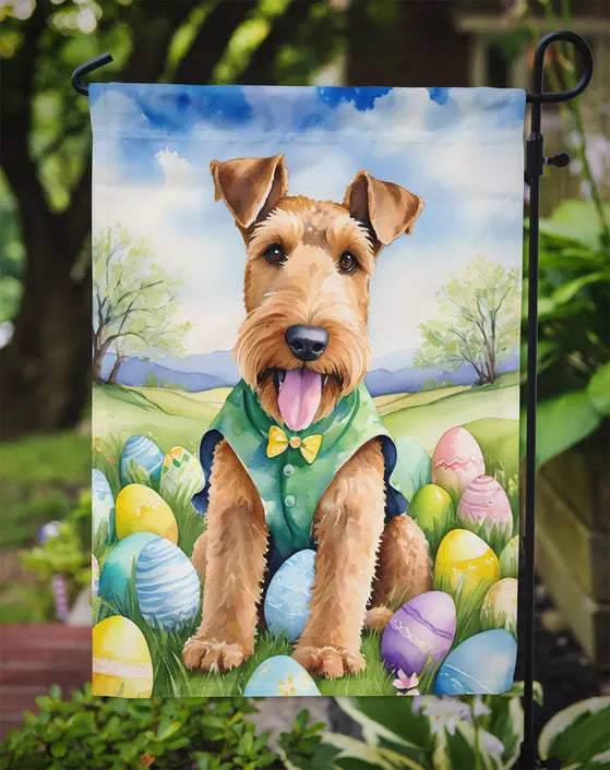 Airedale Terrier Easter Egg Hunt Garden Flag Caroline's Treasures