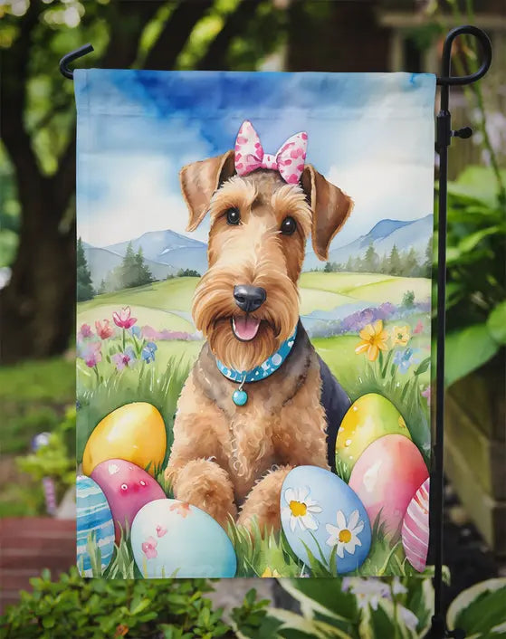 Airedale Terrier Easter Egg Hunt Garden Flag Caroline's Treasures