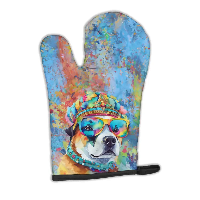Akita Hippie Dawg Oven Mitt Caroline's Treasures