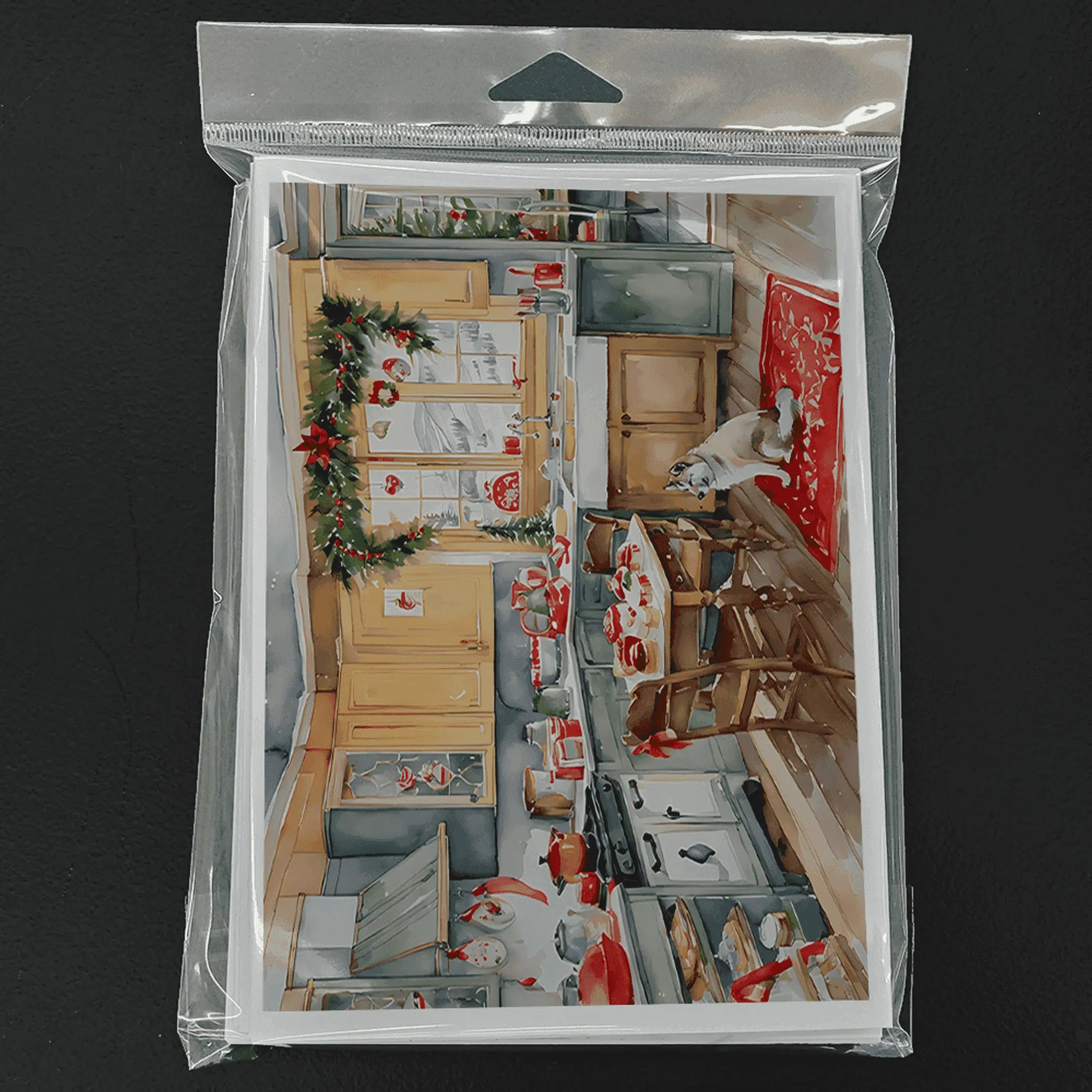 Alaskan Klee Kai Christmas Cookies Greeting Cards Pack of 8 Caroline's Treasures