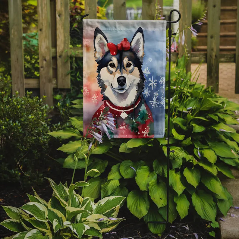 Alaskan Klee Kai Christmas Garden Flag Caroline's Treasures
