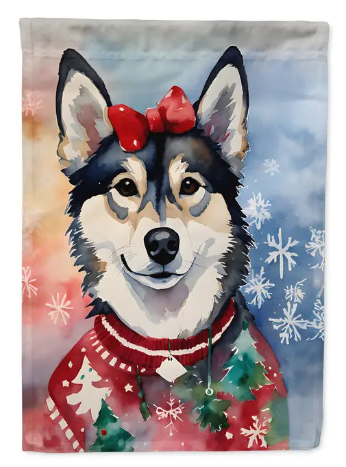 Alaskan Klee Kai Christmas Garden Flag Caroline's Treasures