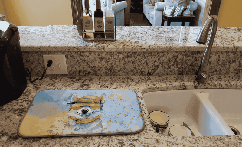 Alaskan Klee Kai Hippie Dawg Dish Drying Mat Caroline's Treasures