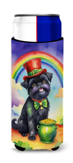 Alaskan Klee Kai St Patrick's Day Hugger for Ultra Slim Cans Caroline's Treasures