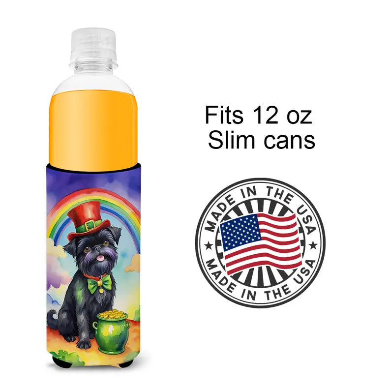 Alaskan Klee Kai St Patrick's Day Hugger for Ultra Slim Cans Caroline's Treasures