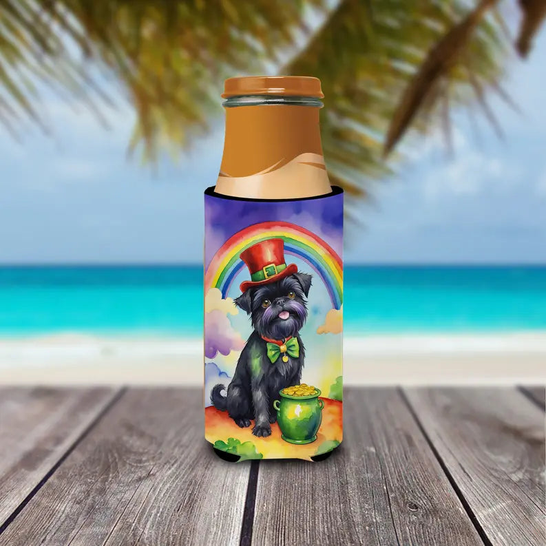 Alaskan Klee Kai St Patrick's Day Hugger for Ultra Slim Cans Caroline's Treasures