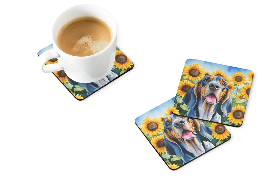 Alaskan Klee Kai in Sunflowers Pair of Pot Holders Caroline's Treasures