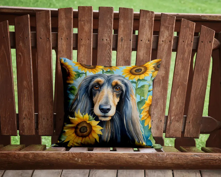 Alaskan Klee Kai in Sunflowers Pair of Pot Holders Caroline's Treasures