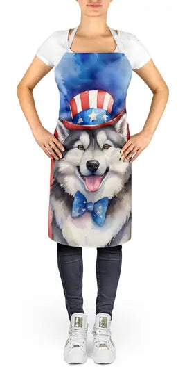 Alaskan Malamute Patriotic American Apron Caroline's Treasures