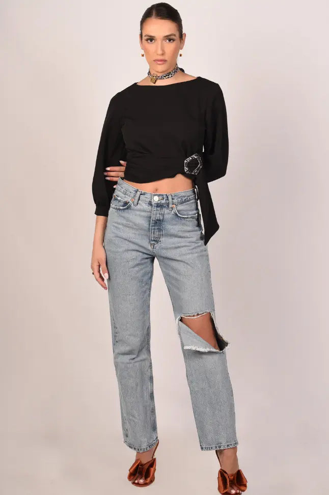 Alessia Cropped Blouse Akalia Collection