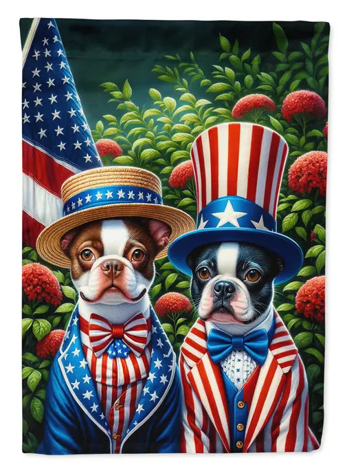 All American Boston Terrier Garden Flag Caroline's Treasures