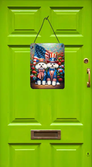 All American Boston Terrier Wall or Door Hanging Prints Caroline's Treasures