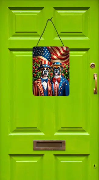 All American Boxer Wall or Door Hanging Prints Caroline's Treasures